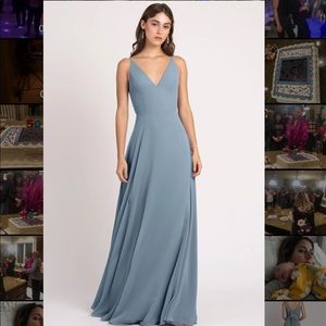 NEW Never Worn Jenny Yoo “Dani” Dress in Mayan Blue Size 4